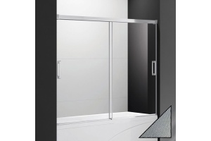 Шторка на ванну Cezares Tandem Soft VF 2 180/145 P Cr стекло punto