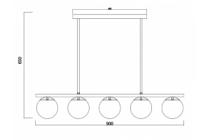Подвесной светильник Zing FR5199PL-05BS1 - 2