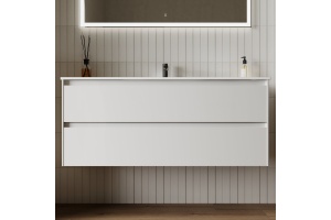 Тумба для комплекта Sancos Cento 120 см белый глянец