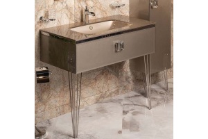 Тумба под раковину Armadi Art Lucido 100 бежевый - 2