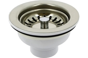 Выпуск для раковины McAlpine без перелива, хром, с пробкой-решеткой