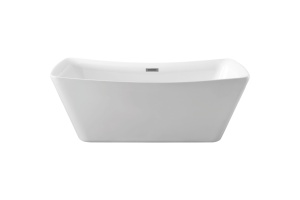 Акриловая ванна Aquatek Верса 170х78 белый с ножками и сливом-переливом (AQ-4777)
