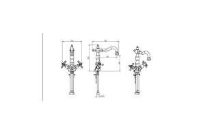 Смеситель для раковины Boheme Royal хром - 3