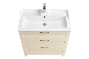 Тумба под раковину напольная Aquaton Леон 80 бежевый