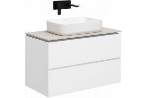 Тумба под раковину Allen Brau Infinity 85 белый матовый
