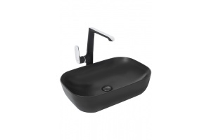 Раковина накладная WeltWasser WW ELBACH 2143P MB 61 матовый черный (10000004529)