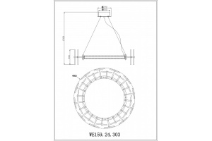 Подвесной светильник Wertmark Nicola WE159.24.303 - 2