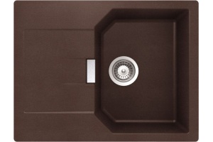 Мойка  Manhattan 45 D Cristalite корз.клапан мокка