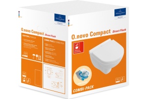 Унитаз подвесной Villeroy & Boch O Novo 5688HR01 alpin, безободковый - 2