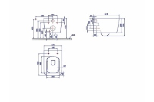 Чаша для подвесного унитаза Boheme Zen белая матовая без сиденья - 2