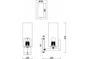 Бра Maytoni Fortano MOD089WL-01BS - 2