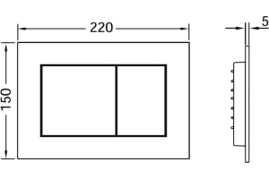 Кнопка смыва TECE Now 9 240 402 хром матовый - 3