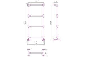 Полотенцесушитель водяной ДР 