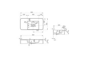 Подвесная раковина Vincea 80х40 белая матовая - 3