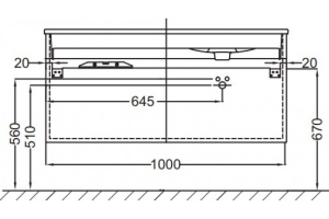 Тумба под раковину Jacob Delafon Vox (EB2025-RA-E10) - 3