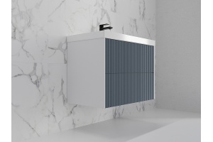 Тумба под раковину Style Line Стокгольм 80 серая матовая - 2