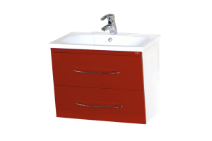 Тумба под раковину Misty Токио 70 красная глянцевая
