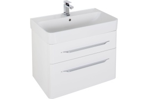 Тумба для комплекта Aquanet Виченца 80 белый глянец