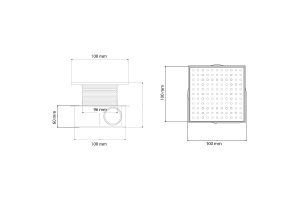 Душевой трап Armadi Art Smart Design 10х10 с решеткой хром - 3