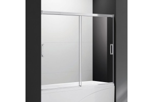 Шторка на ванну Cezares Tandem Soft VF 2 160/145 C Cr IV стекло прозрачное