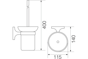 Ершик Veragio Oscar OSC-5290.CR хром - 2