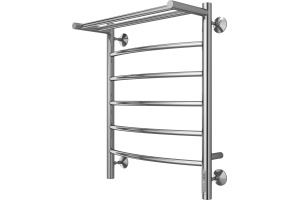 Электрический полотенцесушитель Terminus Классик П6 500x650 с полкой Хром - 2