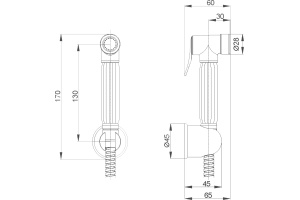 Гигиенический душ Veragio Kit VR.KIT-2222.BR бронза - 2