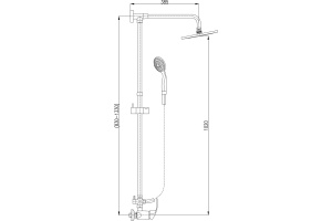 Душевой гарнитур Rav Slezak Mississippi (MS081.5/5) - 2