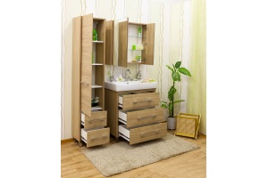 Тумба с раковиной Sanflor Ларго 70 вяз швейцарский - 3