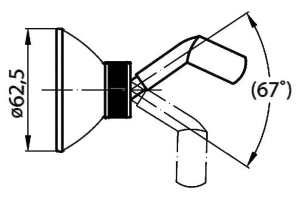 Держатель ручного душа Cezares Articoli Vari хром - 3