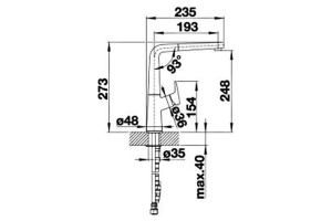 Смеситель Blanco Avona-S 521285 для кухонной мойки - 2