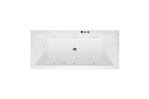 Ванна акриловая Excellent Heaven Slim Smart 180х80 с гидромассажем белый - хром