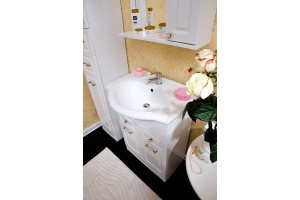 Зеркало-шкаф Бриклаер Анна 60 R, белый - 3