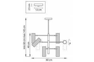 Люстра на штанге Lightstar Roma 718263 - 2