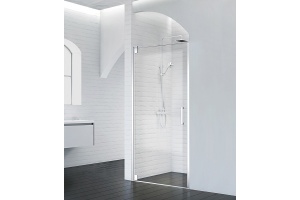 Душевая дверь BelBagno Marmi 100х195 профиль хром стекло прозрачное - 2