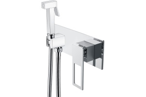 Гигиенический душ Boheme Q 147-CRCR со смесителем, С ВНУТРЕННЕЙ ЧАСТЬЮ