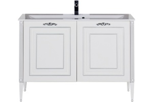 Тумба с раковиной Aquanet Паола 120 белая