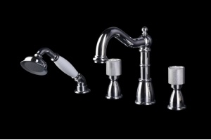 Смеситель на борт ванны Boheme Royal Cristal хром - 2