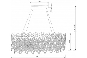 Подвесной светильник Maytoni Tissage MOD490PL-10G - 3