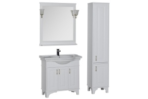 Зеркало Aquanet Валенса 90 белое - 2