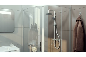 Душевая стойка Dorff Logic, нержавеющая сталь - 2