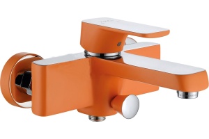 Смеситель для ванны D&K Berlin оранжевый, хром (DA1433213)
