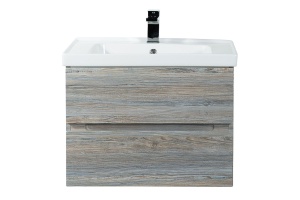 TECHNO База под раковину подвесная с двумя выкатными ящиками, Сосна AM-Techno-700-2C-SO-LW635 - 2