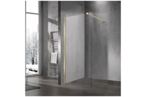 Пристенный профиль для душевой перегородки Vincea Walk-In матовый золотой