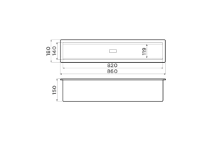 Встраиваемая сушка для посуды Omoikiri artceramic/белый (4999042) - 2