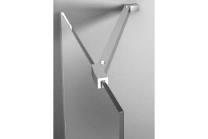 E22BT-GA горизонтальная штанга c шарнирами для регулировки /угол 45°/ (хром)