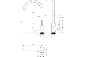 Смеситель для кухни Paulmark Holstein сталь - 2