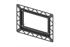 Рамка монтажная, цвет хром глянцевый - 2