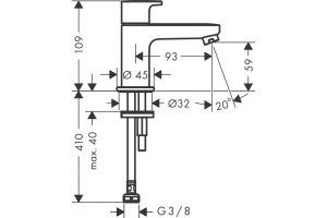 Кран Hansgrohe Vernis Blend 71583000 хром - 2