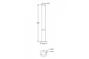 Уличный светодиодный светильник Maytoni Ginza O041FL-L30B3K - 2